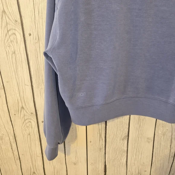 Lululemon Perfectly Oversized Cropped Crew Softstreme Wild Indigo 0 - Picture 8 of 9